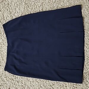 Norton McNaughton Suit Separate Skirt Pleated Navy Blue 10